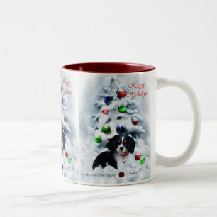 Cavalier King Charles Spaniel Christmas Gifts Two-Tone Coffee Mug