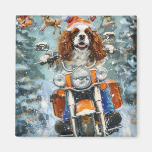 Cavalier King Charles Spaniel Christmas Magnet