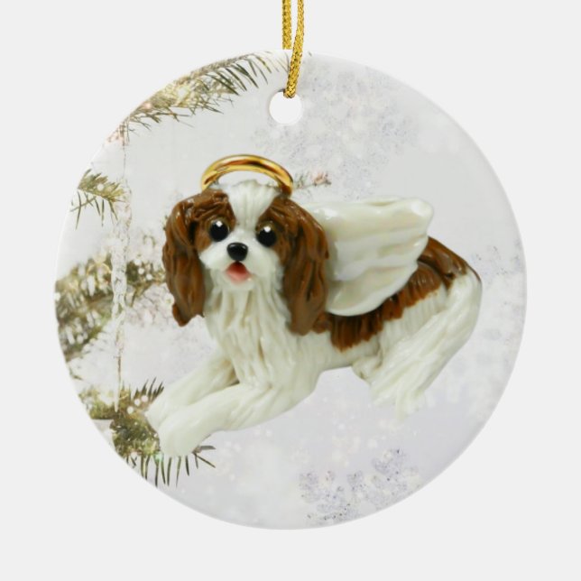 Cavalier King Charles Spaniel Christmas ornament (Front)