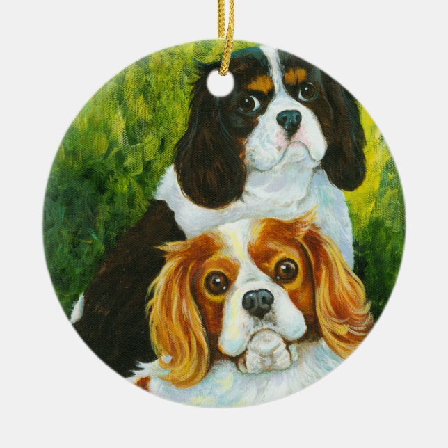 Cavalier King Charles Spaniel Christmas Ornament (Front)