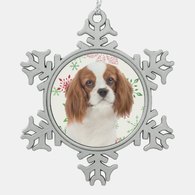 Cavalier King Charles Spaniel Christmas Ornament (Front)