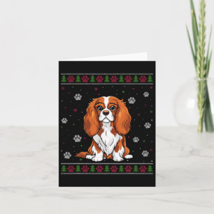 Cavalier King Charles Spaniel Christmas Sweater Do Card