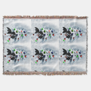 Cavalier King Charles Spaniel Christmas Throw Blanket