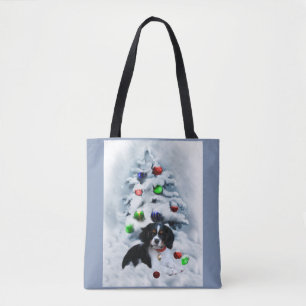 Cavalier King Charles Spaniel Christmas Tote Bag