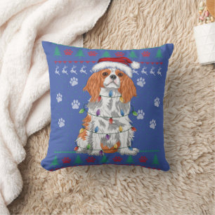 Cavalier King Charles Spaniel Christmas Ugly Sweat Cushion
