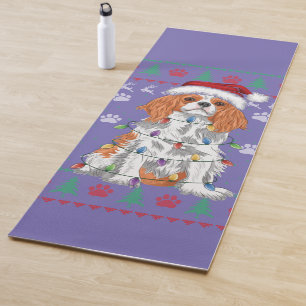 Cavalier King Charles Spaniel Christmas Ugly Sweat Yoga Mat