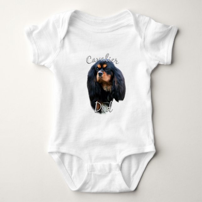 Cavalier King Charles Spaniel Dad 2 Baby Bodysuit (Front)