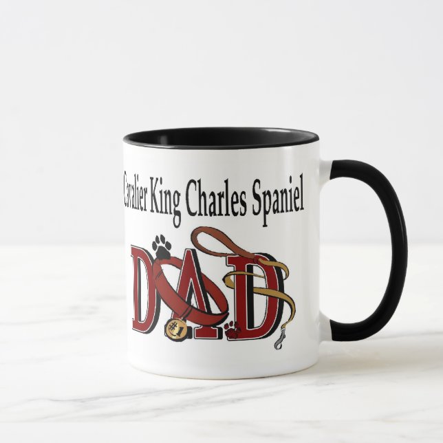 Cavalier King Charles Spaniel DAD Gifts Mug (Right)
