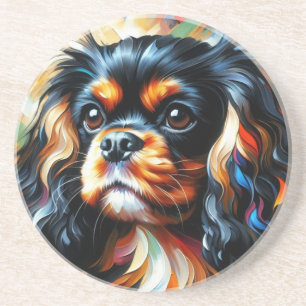 Cavalier King Charles Spaniel Dog Acrylic Print Coaster