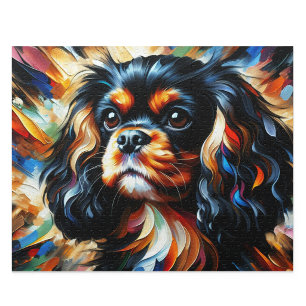 Cavalier King Charles Spaniel Dog Acrylic Print Jigsaw Puzzle
