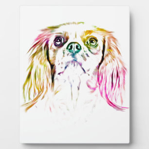 Cavalier King Charles Spaniel Dog Art Painting Plaque