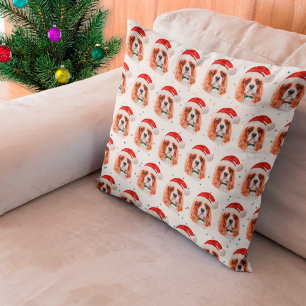 Cavalier King Charles Spaniel Dog Breed Christmas Cushion