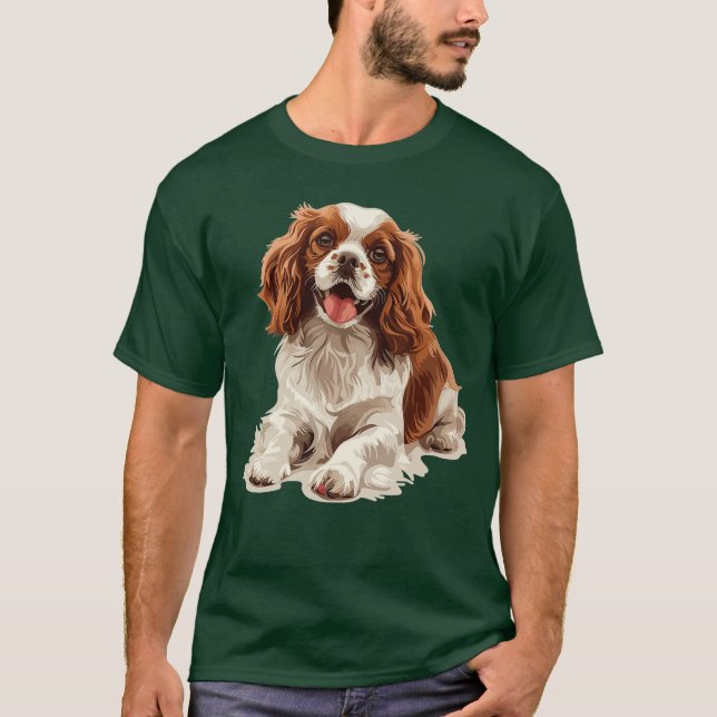 Cavalier King Charles Spaniel Dog Breed funny T-Shirt (Front)