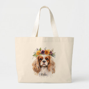 Cavalier King Charles Spaniel Dog breed Jumbo Tote