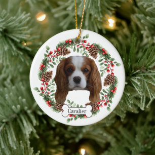 Cavalier King Charles Spaniel dog Ceramic Tree Decoration