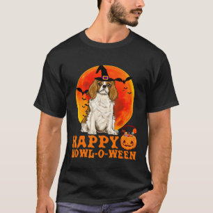 Cavalier King Charles Spaniel Dog Halloween Happy T-Shirt