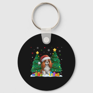 Cavalier King Charles Spaniel Dog Lovers Santa Xma Key Ring