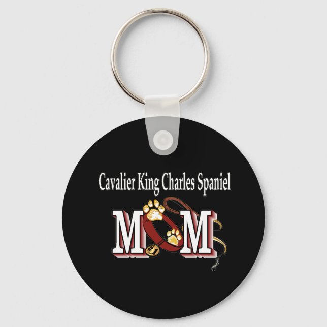 cavalier KING CHARLES SPANIEL dog mum Keychain (Front)