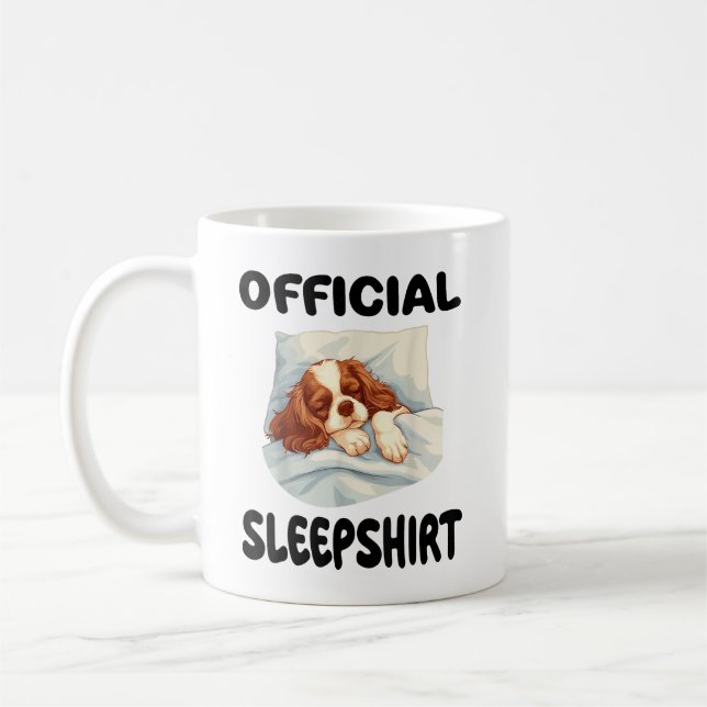 Cavalier King Charles Spaniel Dog Official Sleepsh Coffee Mug (Left)