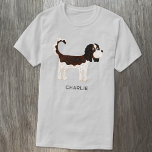 Cavalier King Charles Spaniel Dog Personalised<br><div class="desc">Cute Tricolor Cavalier King Charles Spaniel dog design for animal lovers.  Original art by Nic Squirrell. Change the name or text to customise.</div>