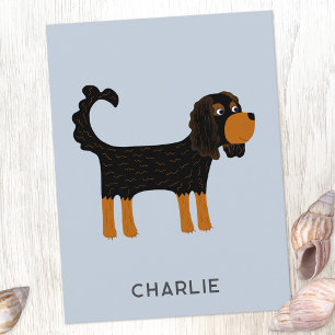 Cavalier King Charles Spaniel Dog Personalised Postcard