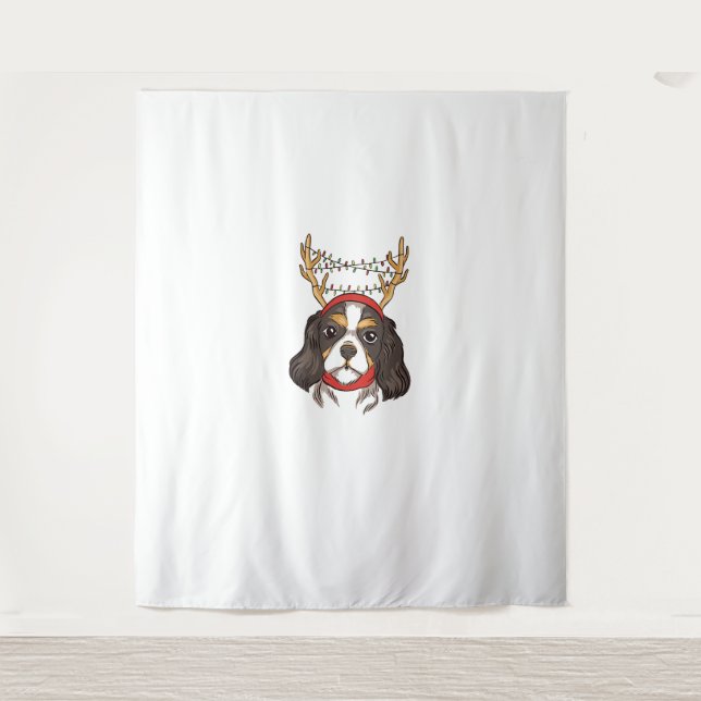 Cavalier King Charles Spaniel Dog Pet Christmas  Tapestry (Front)