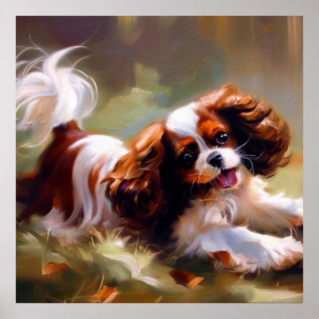 Cavalier King Charles Spaniel Dog Poster (Front)