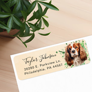 Cavalier King Charles Spaniel Dog Return Address