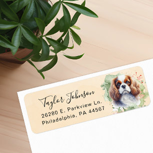 Cavalier King Charles Spaniel Dog Return Address