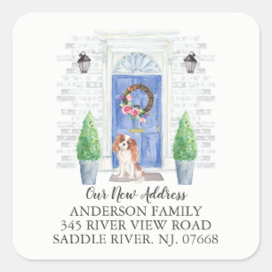 Cavalier King Charles Spaniel Door Address Label
