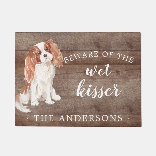 Cavalier King Charles Spaniel Door Mat (Front)