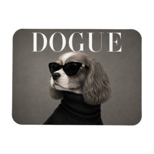 Cavalier King Charles Spaniel Fashion Dog Portrait Magnet