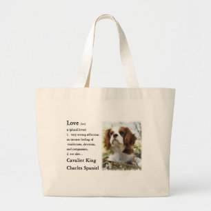 Cavalier King Charles Spaniel Gifts Large Tote Bag