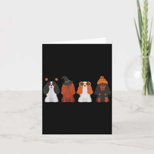 Cavalier King Charles Spaniel Halloween Cavalier Card