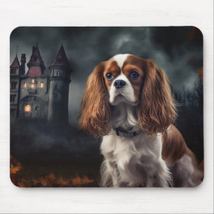 Cavalier King Charles Spaniel Halloween Scary Mouse Pad