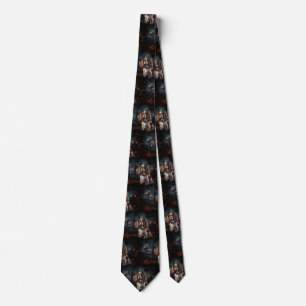 Cavalier King Charles Spaniel Halloween Scary Tie