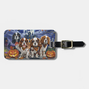 Cavalier King Charles Spaniel Halloween Spooky Luggage Tag
