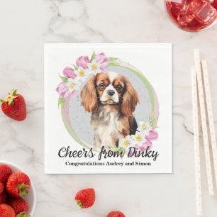 Cavalier King Charles Spaniel I Do Too Wedding Napkin