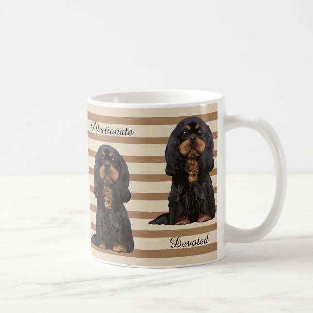 Cavalier King Charles Spaniel Illustrated Mug (Right)