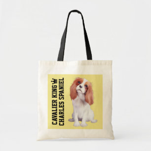 Cavalier King Charles Spaniel Illustrated Tote Bag