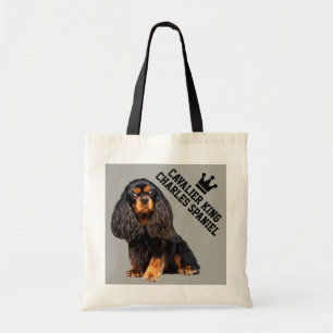 Cavalier King Charles Spaniel Illustrated Tote Bag