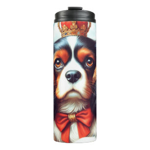 Cavalier King Charles Spaniel Illustration Thermal Tumbler