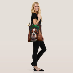 Cavalier King Charles Spaniel in St. Patrick's Day Tote Bag