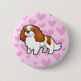 Cavalier King Charles Spaniel Love 6 Cm Round Badge