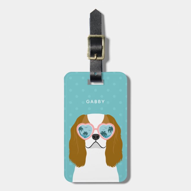 Cavalier King Charles Spaniel Luggage Tags (Front Vertical)