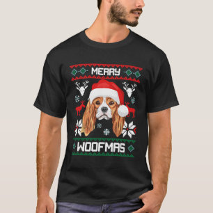 Cavalier King Charles Spaniel Merry Woofmas Xmas X T-Shirt