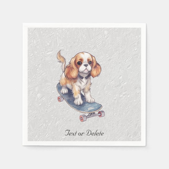 Cavalier King Charles Spaniel Napkins (Front)