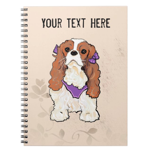 Cavalier King Charles Spaniel Notebook (Front)