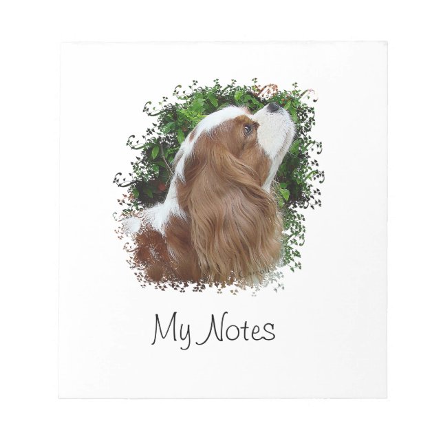 Cavalier King Charles Spaniel Notepad (Front)