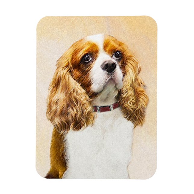 Cavalier King Charles Spaniel Original Painting Magnet (Vertical)